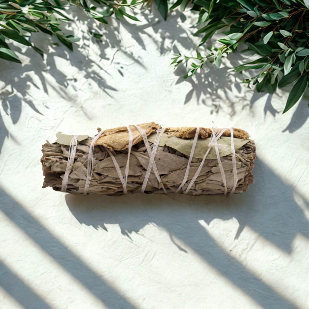 58 Valge salvei, eukalüpti ja ingveri tõrvik (10 cm) - Image 1